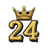24 Zahl Krone