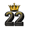 22 Zahl Krone