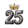 25 Number Crown