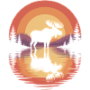 Funny Moose Nature Forest