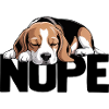 Nope Beagle Dog