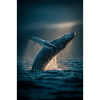 Majestic Whale Breach at Sunrise