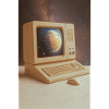 Retro Computer Meets Outer Space