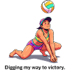 Beach volleyball player