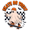 Patinez ou traitez Ghost Halloween