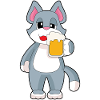 Katze Bier