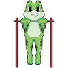 Frog Bodybuilder Pull-ups Bodybuilding