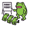 Frog Teaching with Ribbit Phrase
