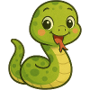 Snake with a friendly face