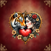 Wild Love with Tiger and Flower