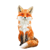 Fox with snowflakes