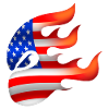 Drapeau des États-Unis - USA - Ninja