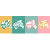 4 Zebras