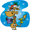 Cow Santa Claus *funny*