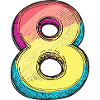 Bande dessinée à 8 chiffres