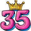 35 Number Crown