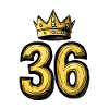 36 Zahl Krone