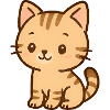 Cute Kitten Cartoon Motif