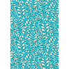 Blue Palm Leaf Design
