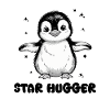 Charming Penguin Illustration for Apparel