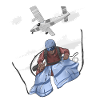 Aerial Skydive Pilot Illustration