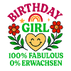 Belle conception de fille d’anniversaire