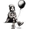 Girl with balloon