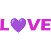 Love Heart Typography Design