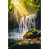 Golden Light Waterfall Escape