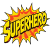 Superhelden-Design im Comic-Stil