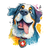 Saint-Bernard suisse majestueux