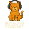 Katze Spruch – Recharging Please Wait