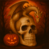 Halloween Pumpkin Creepy Skeleton Gift