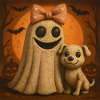 Halloween Pumpkin Spooky Ghosts Gift