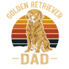 Golden Retriever Dad Retro Style