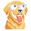 Cool Dog With Sunglasses Illustration