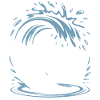 Aquafitness-joukkueen seniorit vedessä