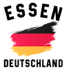 Drapeau allemand dynamique à l’aquarelle