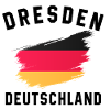 Deutsche Flagge mit Farbspritzern