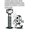 Wenn jemand eine Schraube locker hat Mutter Spruch