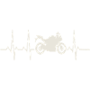 Motorcykel Heartbeat – EKG Line Biker