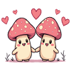 Mushrooms in love