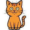 Playful cat illustration for kids