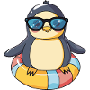Pinguin Comic Cool
