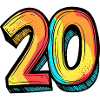 20 Zahl Comic