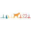 Goat Retro Heartbeat Goats