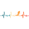 Skiing Heartbeat Ski Skier