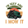 Funny mower tractor design