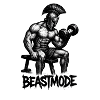 Strong gladiator in the shadows