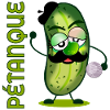 Pétanque Boule Moustache Pickles